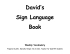 David`s Sign Language Book
