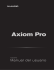 Manual del usuario | Axiom Pro