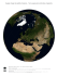 Europa: Imagen de satélite (mosaico) − Tierra, aguas poco