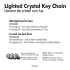 Lighted Crystal Key Chain
