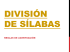 Division de silabas