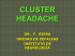 cluster headache - Instituto de Neurologí