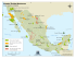 Mapa de Estados Unidos Mexicanos. Áreas naturales protegidas