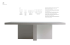Sistema di tavoli dal design semplice e lineare